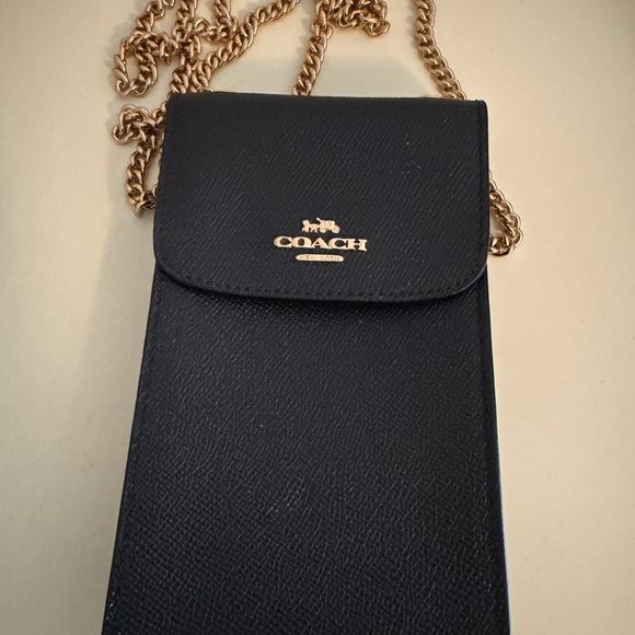 Coach Handbags - Coach Midnight Blue Leather Bag
